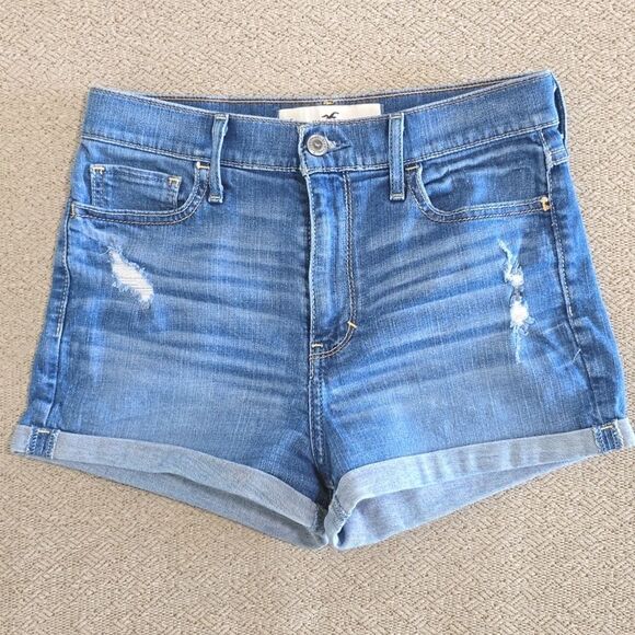 Hollister High Rise Distressed Shorts - Size 3/26 - Picture 1 of 12